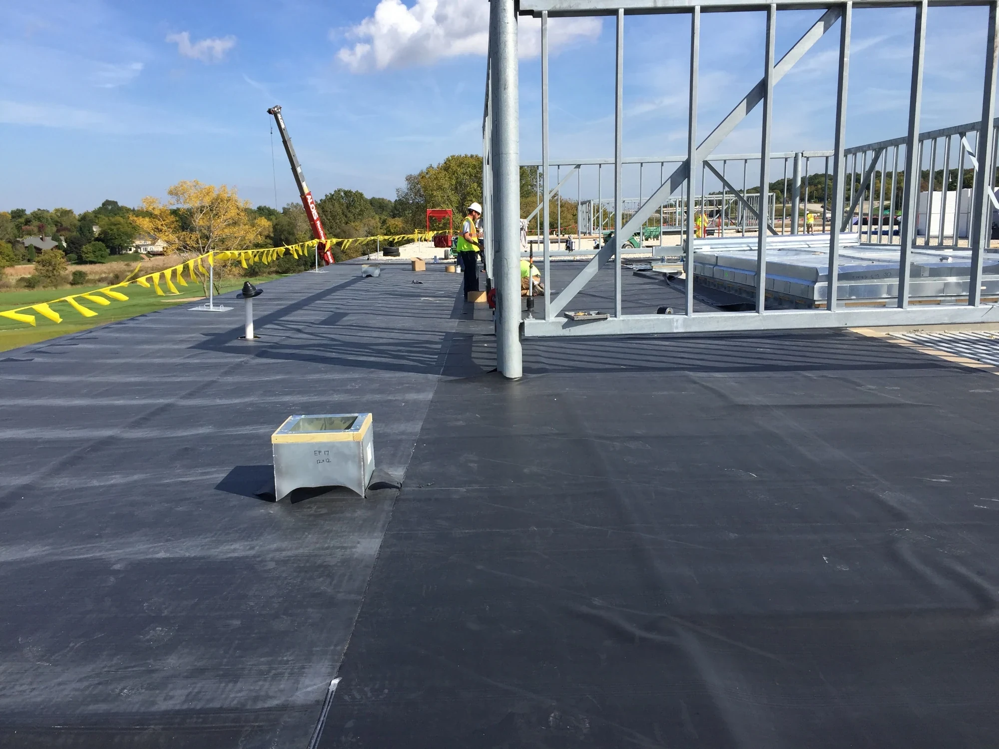 White EPDM Roofing in Erie, PA